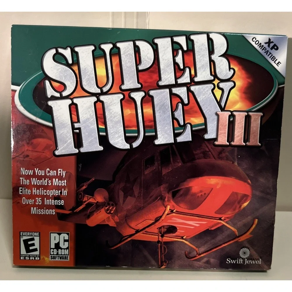 DVD Super Huey III PC CD-ROM Software XP COMPATIBLE Aviation Aircraft